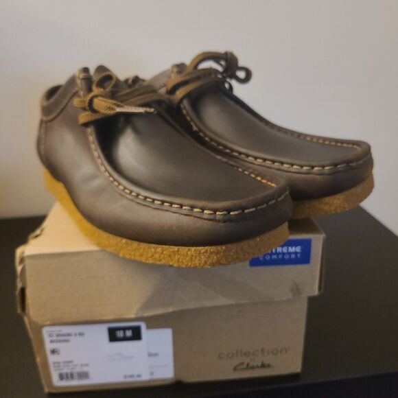 Clarks Shacre II Run Beeswax Leather Moccasin Loafer Mens Size 10M New NIB - Picture 9 of 10